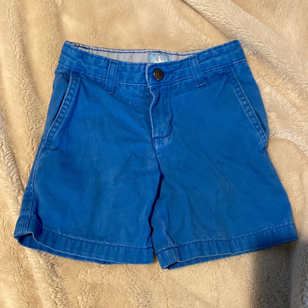 Blue shorts dressed up or down